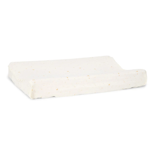 [8721122585627] Housse pour matelas à langer - Little Dutch - Blanc Newborn Naturals Lune & Étoiles Price 