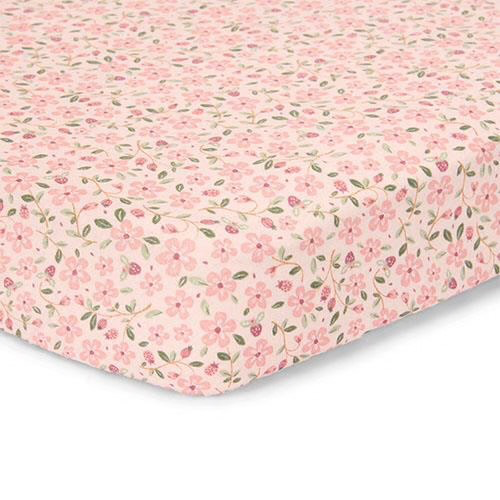 [8720986878760] Drap housse lit bébé - Little dutch - Rose Fairy Garden - Fairy Floral (60 x 120)