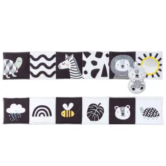[605566128757] Livre contraste - Taf toys - Noir & blanc - Savane