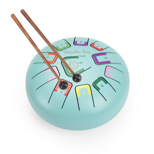 [3575676840788] Petit tambour à languettes - Moulin Roty - Puce & Pilou