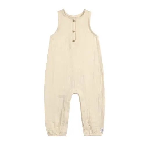 [4066239107794] Combinaison en mousseline - Lassig - 0/6 mois - Coton bio, Vanille 