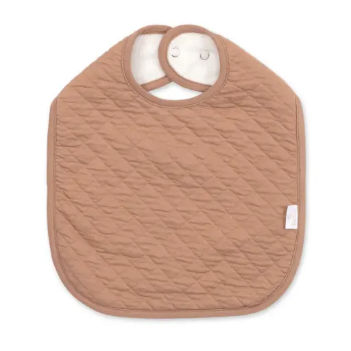 [5420010712147] Bavoir waterproof - Bemini -  beige PADY QUILTED JERSEY 