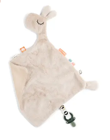 [5712643034520] Doudou plat attache-sucette - done by deer - Lalee sable