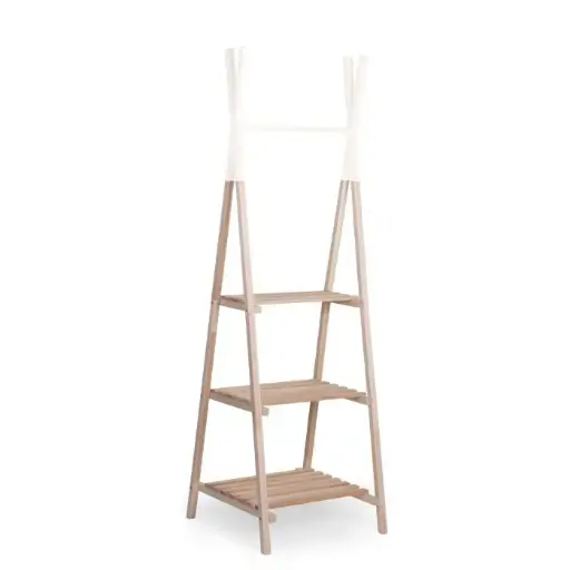 Tipi Porte Manteaux  - Childhome - Tipi- Bois et Blanc