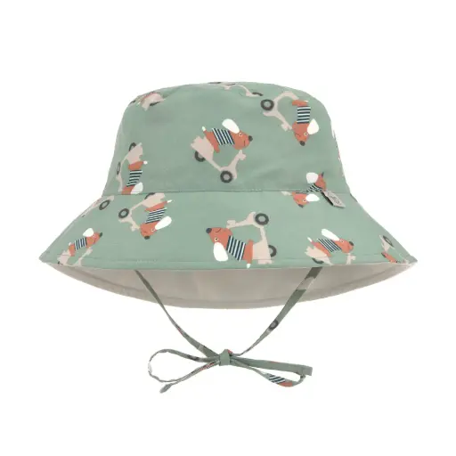[4066239165411] Chapeau anti UV réversible - Lässig - Chien Vert 7/12 mois  